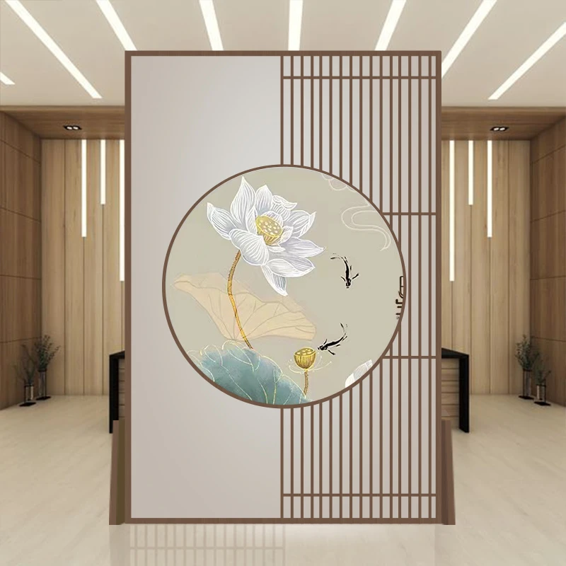 【旺宅】款中式屏风隔断客厅卧室入户遮挡玄关风水聚财双面座屏定制