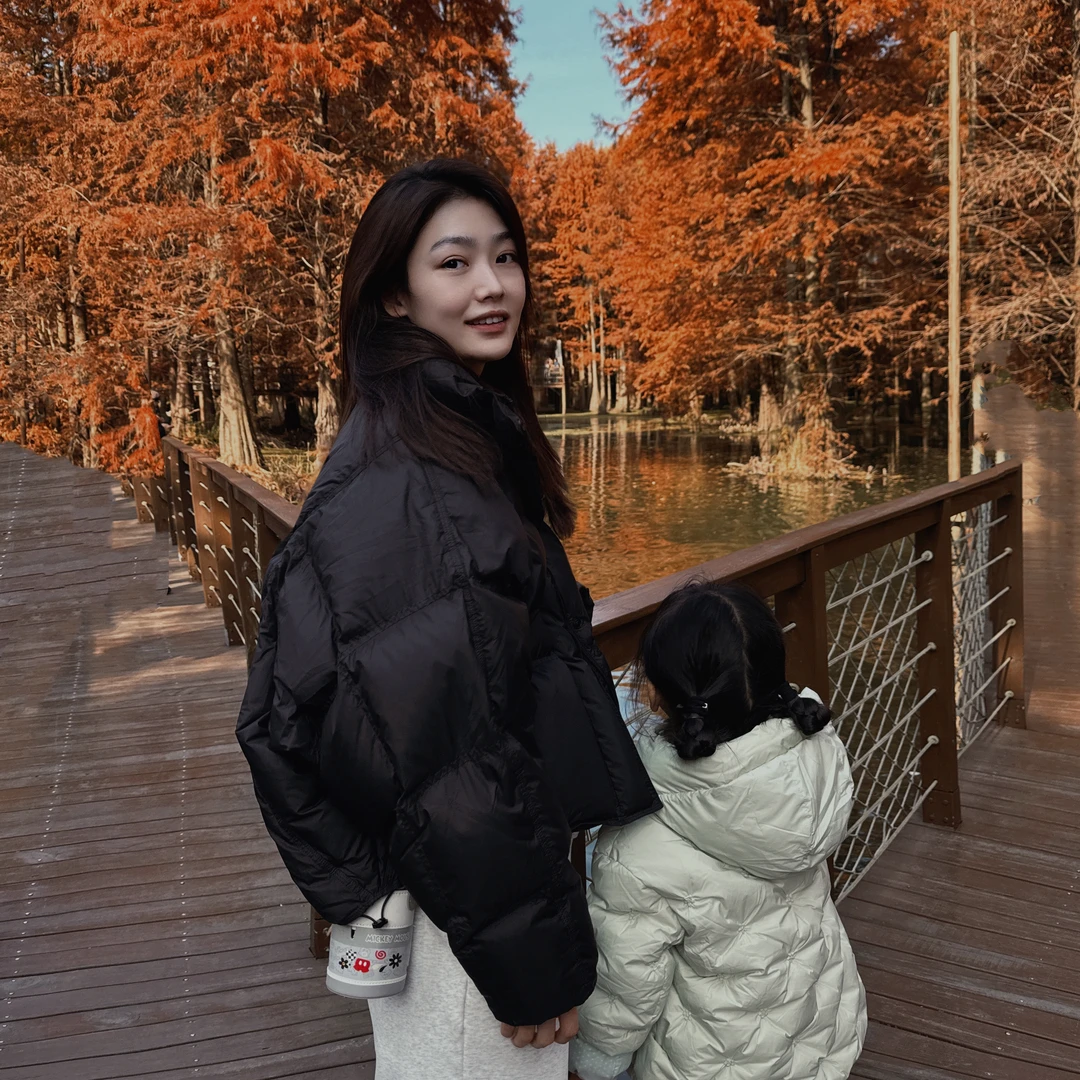 UNPRETTY BEAUTY【青山湖羽绒】下摆抽绳威化方格羽绒服-J24405303