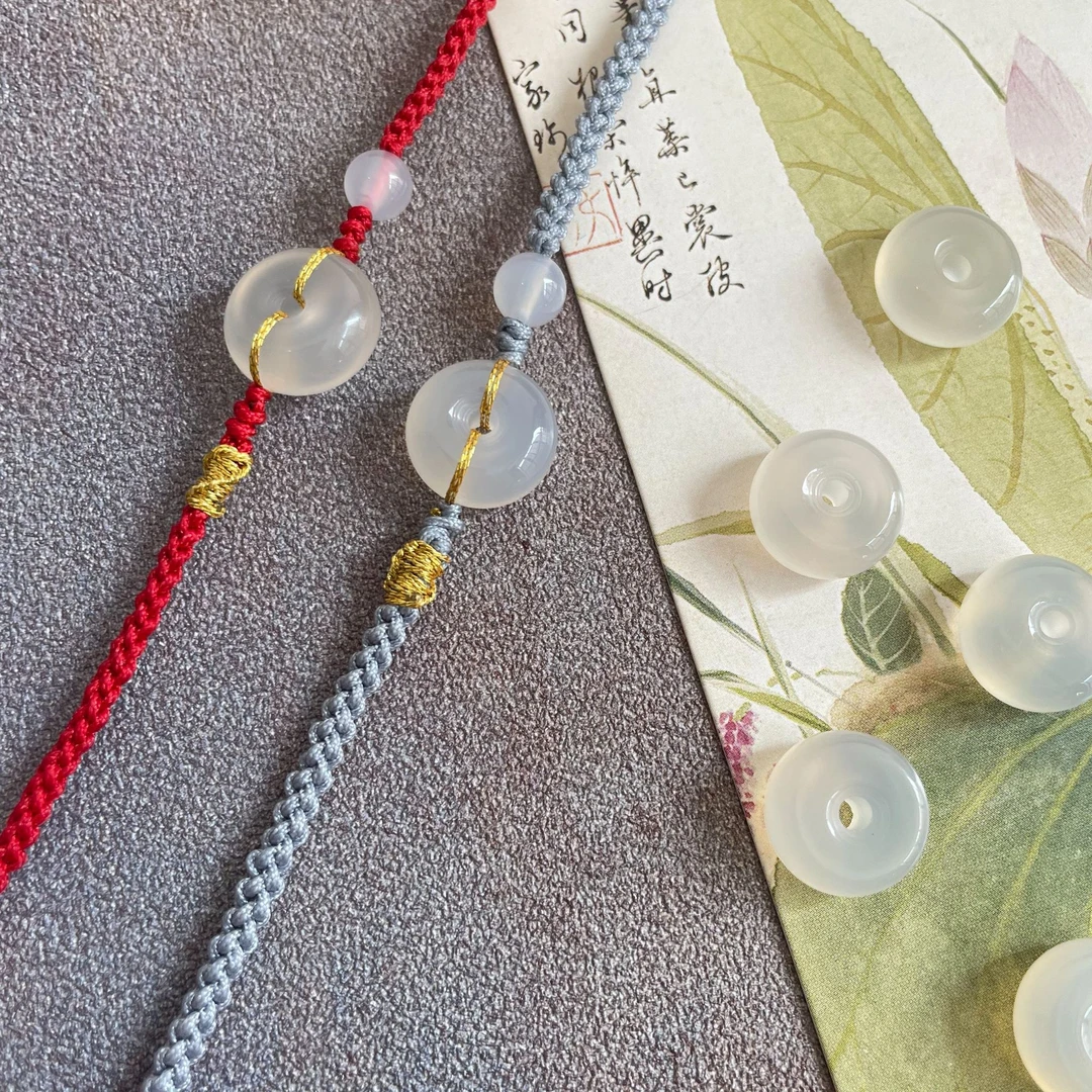 玛瑙平安扣手工绳艺特色手绳