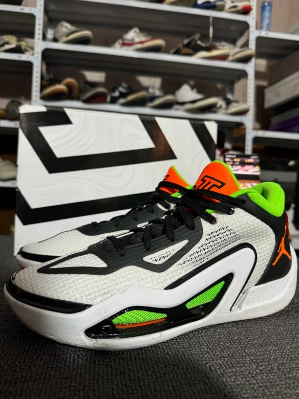 中古球鞋/44码/Jordan Tatum 1 PF 绿橙 带原盒98新