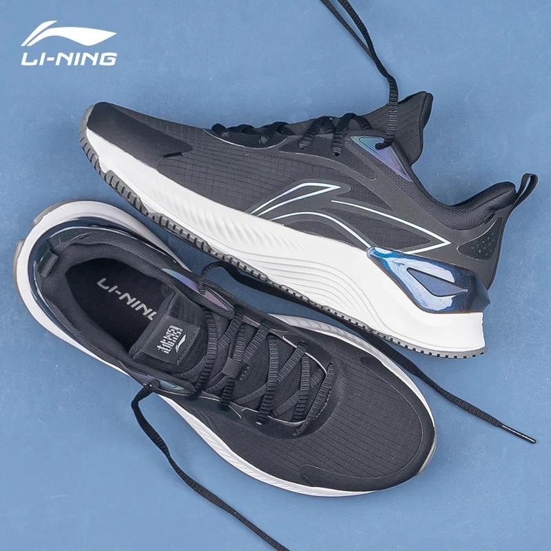李宁男女越影Element网面透气休闲跑鞋情侣运动训练减震跑步鞋