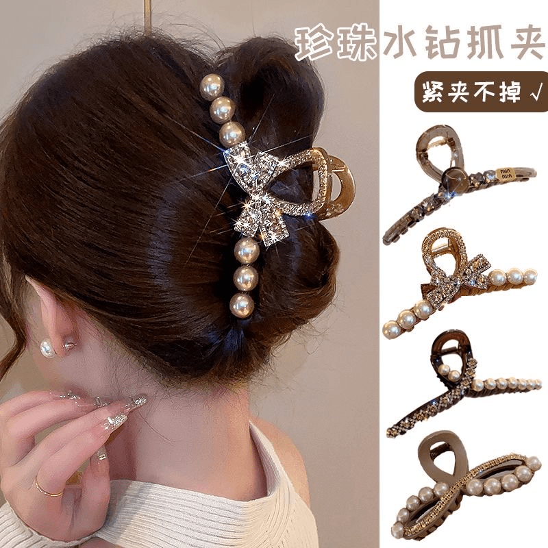 铜合金合成锆石发夹气质百搭简约优雅风【下单备注款式编号】成人