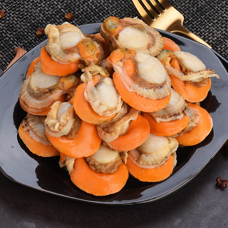 【渤海湾扇贝肉】特大号 人工挑选 带黄带膏 新鲜无沙 250g*8包