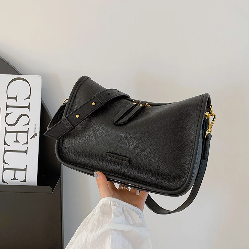 时尚荔枝纹设计小包女新款简约休闲小方包夏季高级感腋下包12217