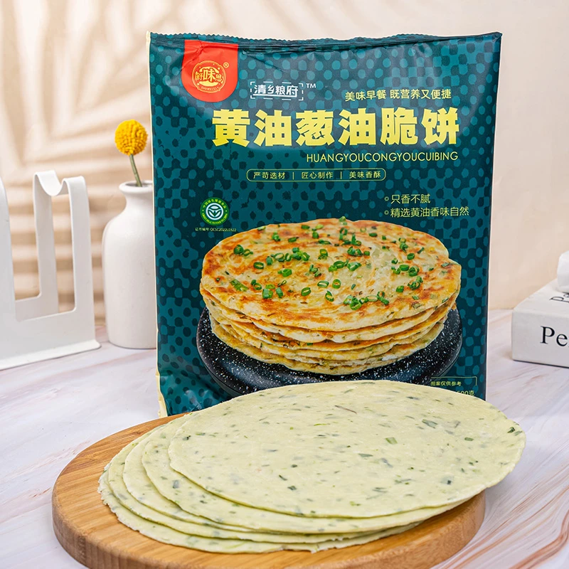 舒味思黄油葱油脆饼500g/袋1袋5张饼营养早餐皮薄