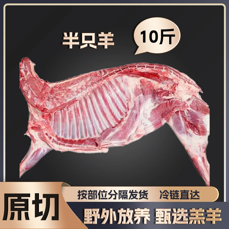 半只羊新鲜现杀羔羊肉10斤羊肉冷冻羊蝎子羊排羊后腿年货礼盒