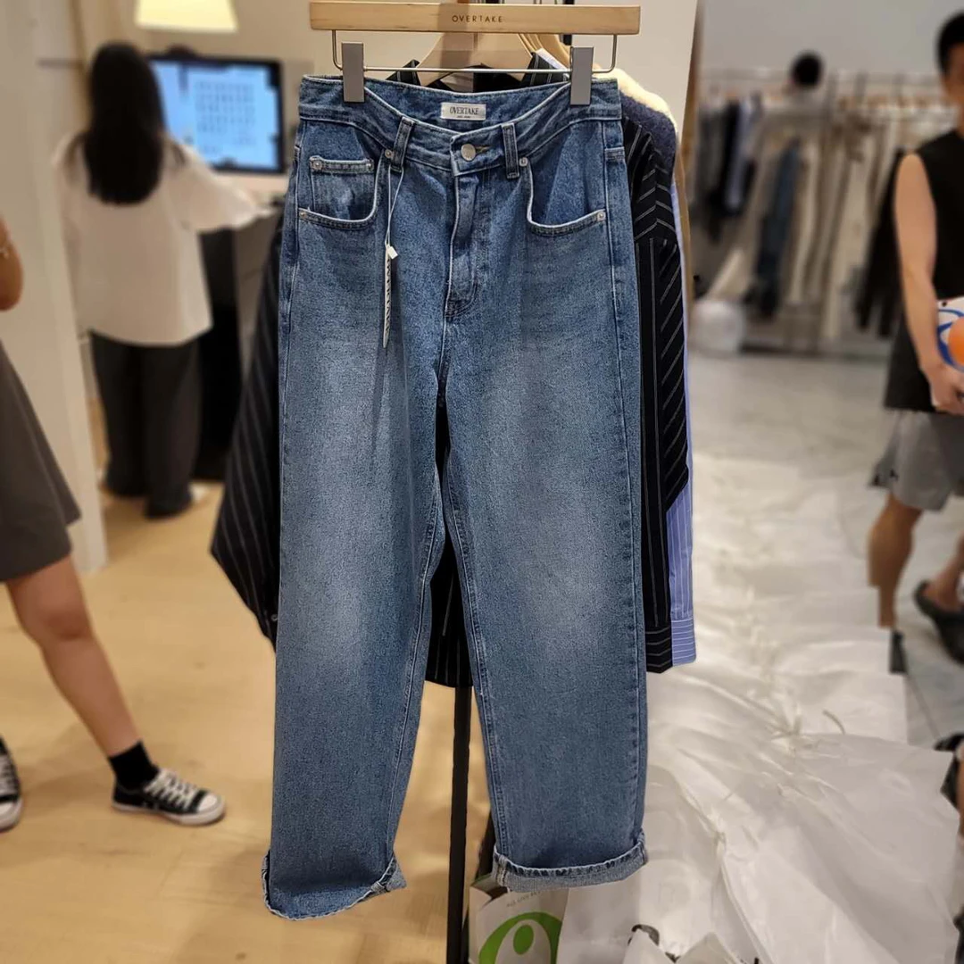 贰韩国东大门女装2024秋季新款牛仔裤女