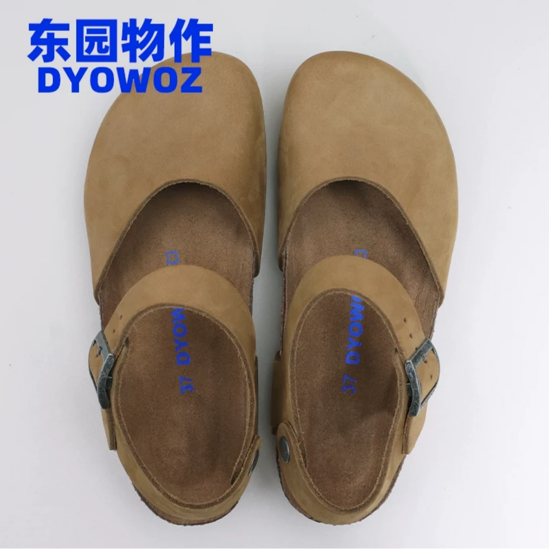 東园物作新款可爱森系包头凉鞋勃肯休闲鞋平底单鞋玛丽珍女鞋外穿