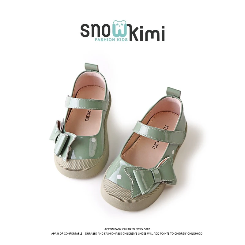 3AGES040女童皮鞋2024新款时尚儿童单鞋时尚外穿单鞋