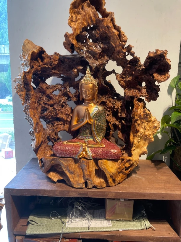 红杉自然精品佛龛摆件