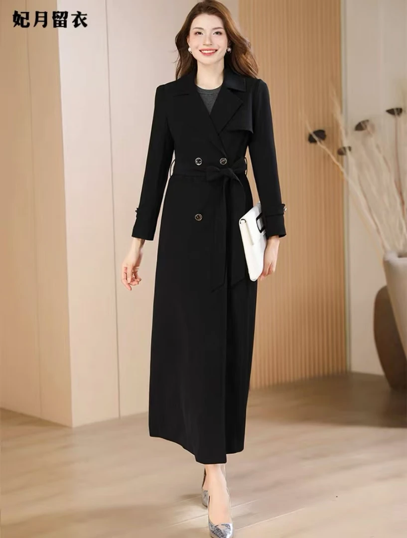 2024新款外套风衣时尚气质修身中长款韩版秋冬过膝洋气百搭女士