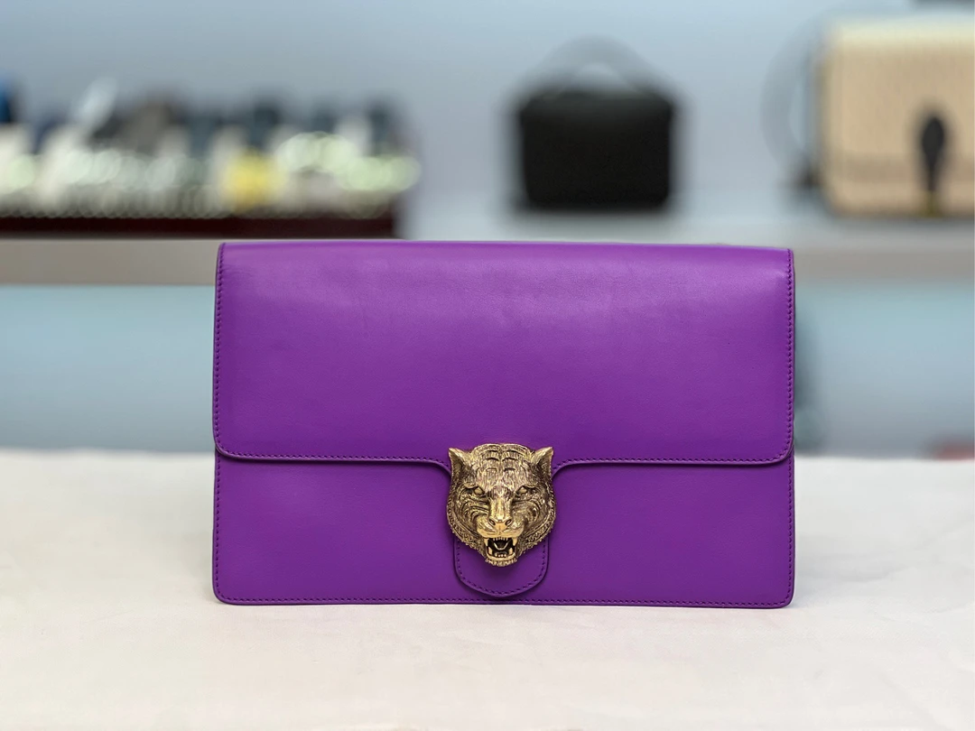 95新 GUCCI/古驰 古驰晚宴包海葵紫/ZY00879