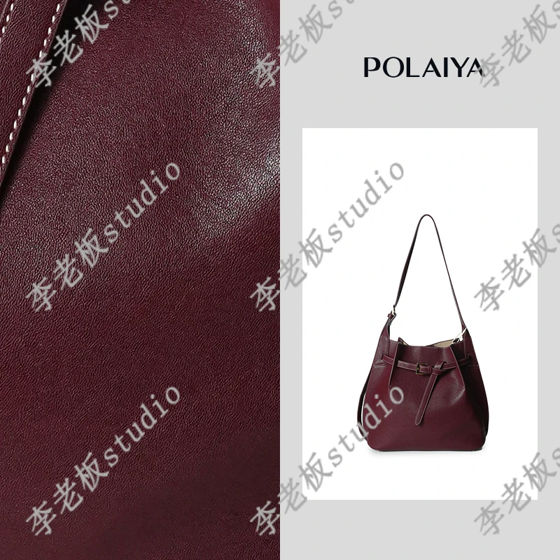 原创设计 真皮高定单肩包BV8933-暗红色