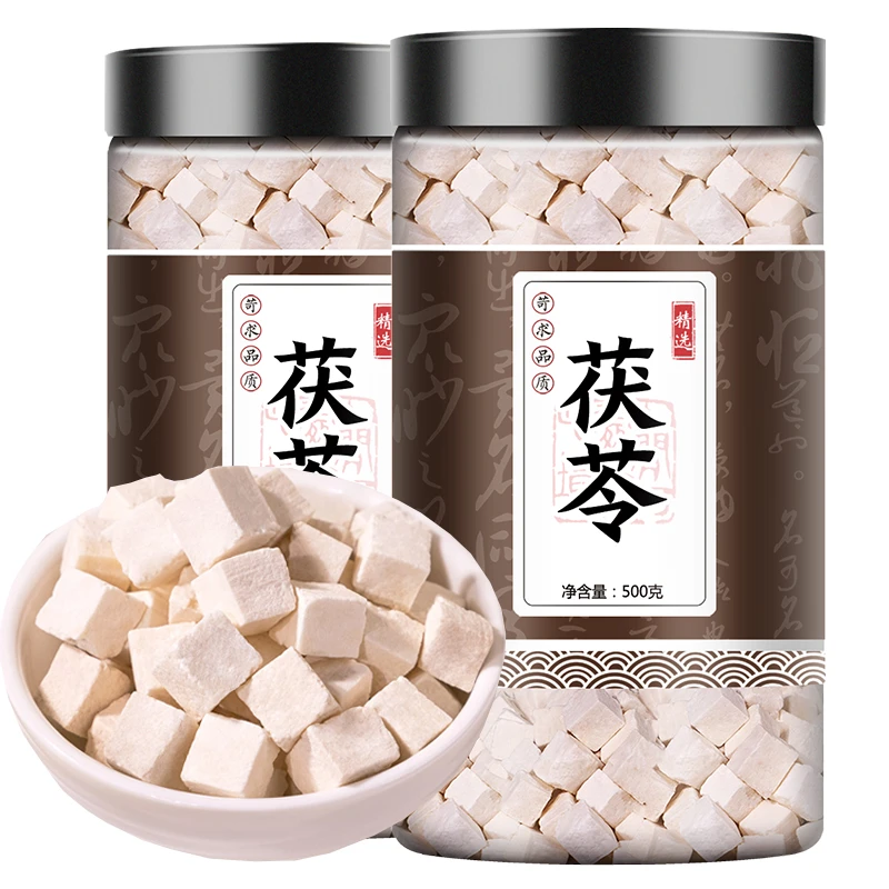 正品茯苓无硫特级白茯苓丁500g克云茯.苓块片食用叶菜泡水包邮