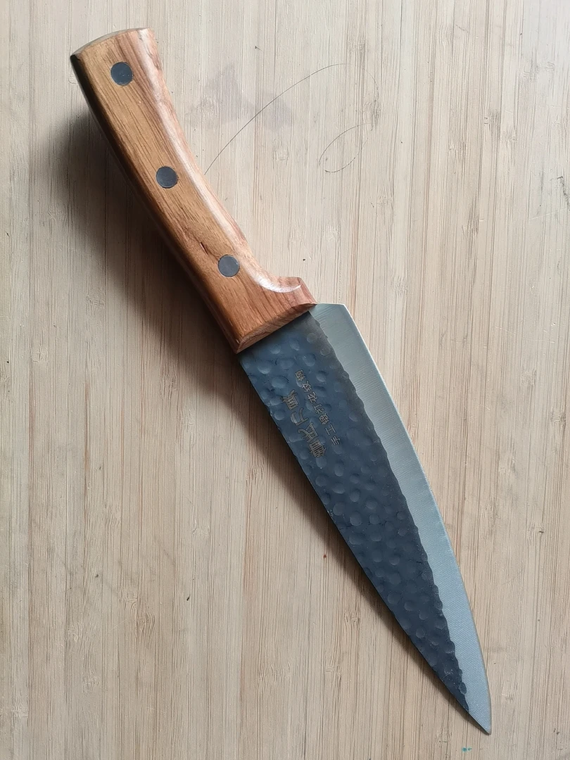 鲁氏屠宰刀具锻打锤纹屠宰刀具刺毛割肉宰猪牛羊锋利专用