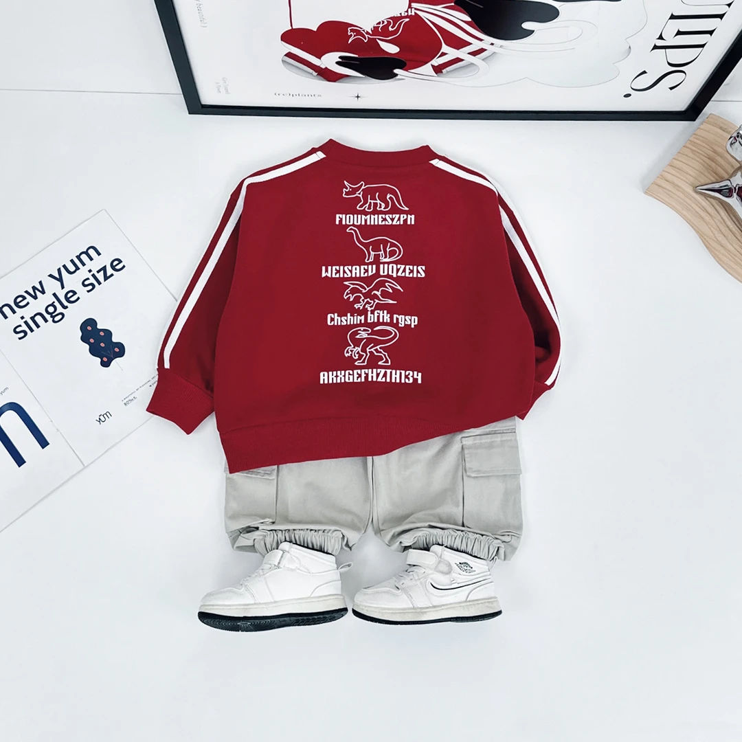 儿童卫衣长袖2024新款秋装男童春秋上衣 D-HZ241022 悠悠童话童装