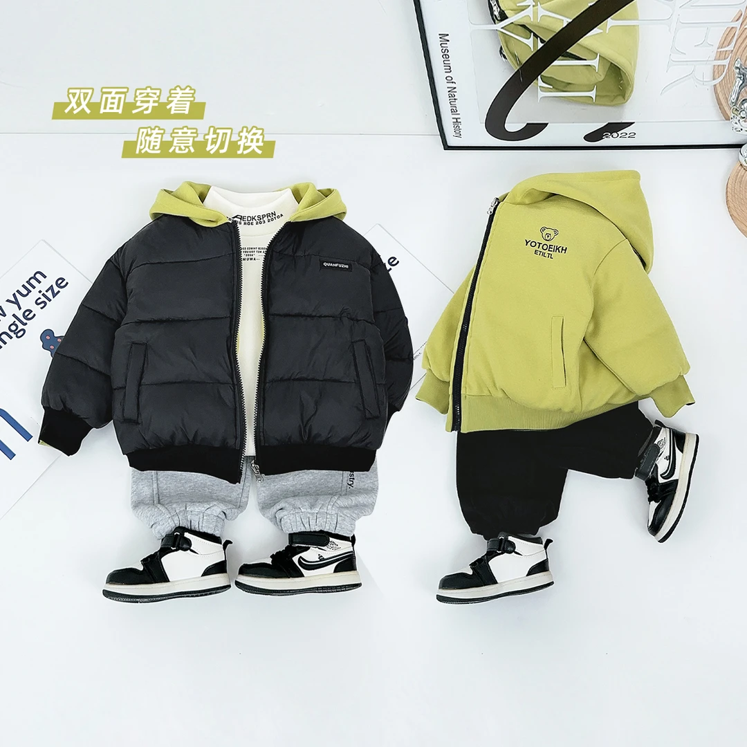 儿童棉服两面穿加厚棉衣2024新款冬装潮 D-HZ241386 悠悠童话童装
