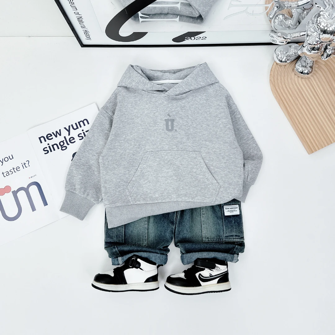 儿童卫衣连帽2024新款秋装男童春秋上衣 D-HZ24868 悠悠童话童装