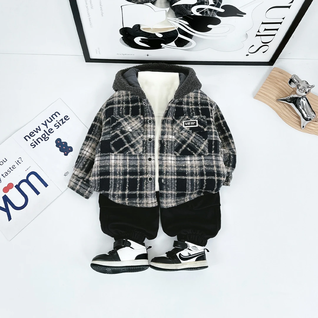 男童加厚外套秋冬款2024新款秋冬装儿童 D-HS24166 悠悠童话童装