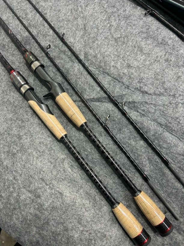 分段高碳ML+路亚竿远投竿直柄路滑竿交叉碳带路亚海边远投