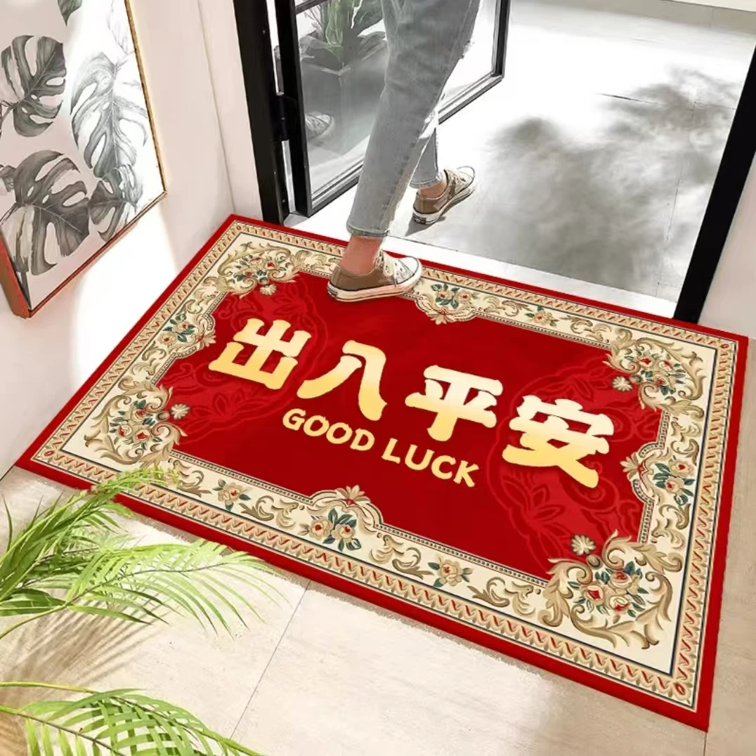 出入平安GL门厅玄关地毯地垫水晶绒脚垫家用入户门口
