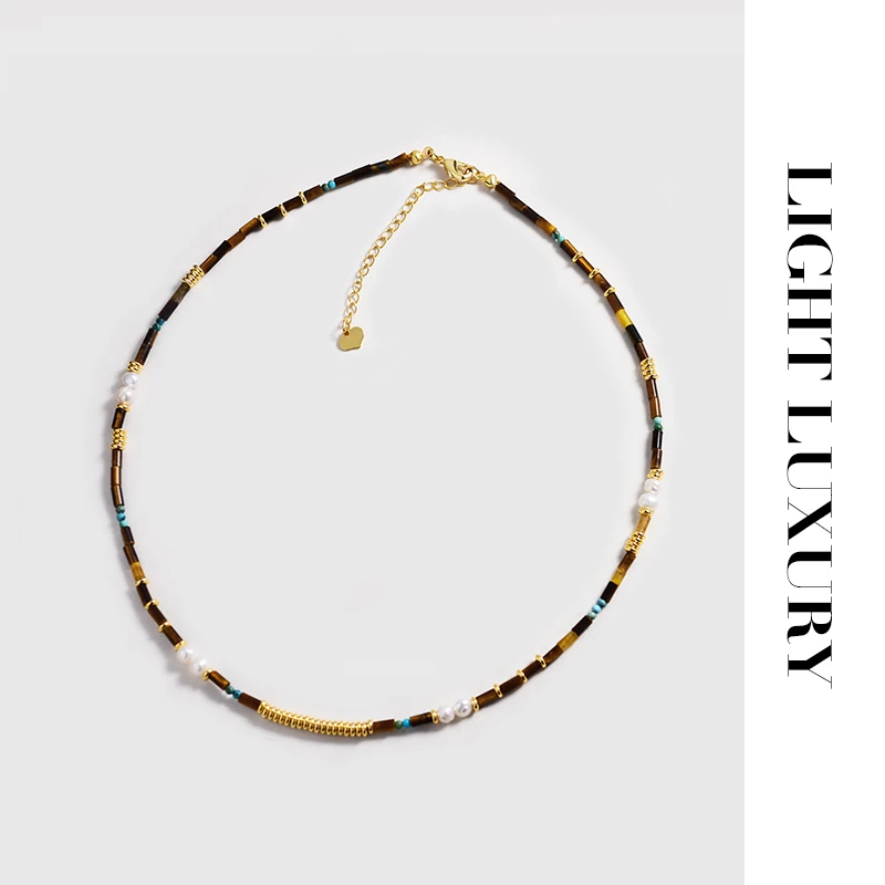 0386384米家项链彩色手工复古 女百搭气质