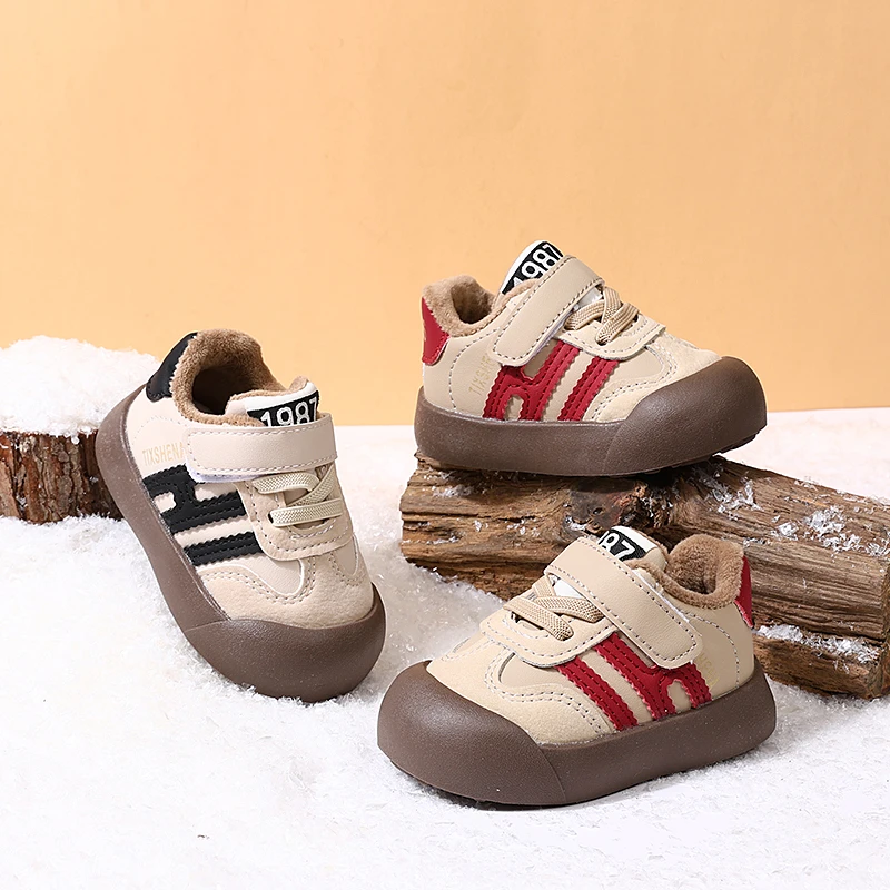 1-3岁冬季机能鞋子加绒秋棉鞋学步鞋宝宝男软底女童婴儿运动鞋