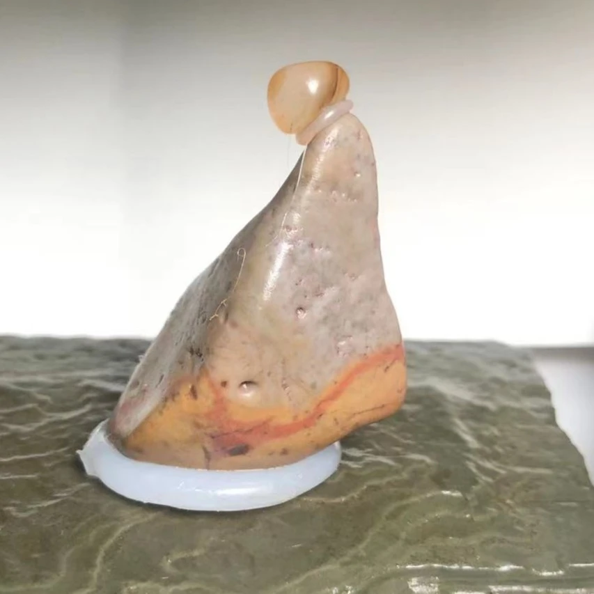 沙漠大戈壁精品石手工神器紫砂壶陶瓷密封酒坛把件小口透明创意