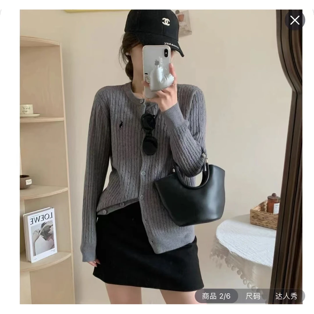 春秋装刺绣复古针织衫开衫女秋冬季新款麻花毛衣短外套女外搭上衣