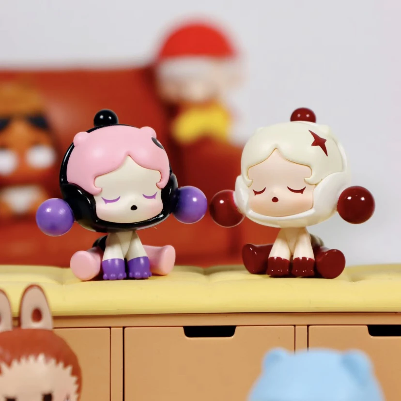泡泡坐姿系列萌粒【正品明款】潮玩摆件挂饰