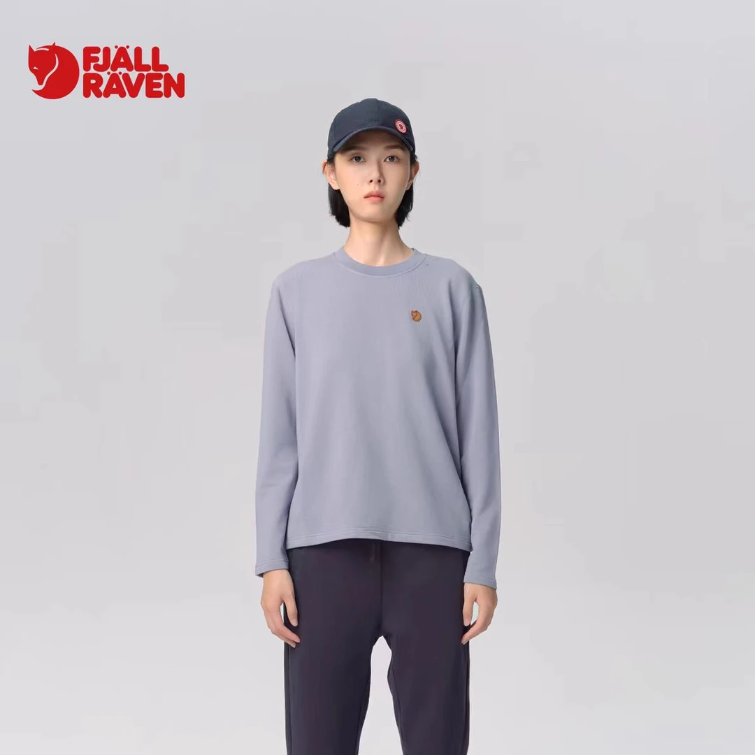 Fjallraven/北极狐女士圆领套头卫衣保暖秋冬长袖T恤
