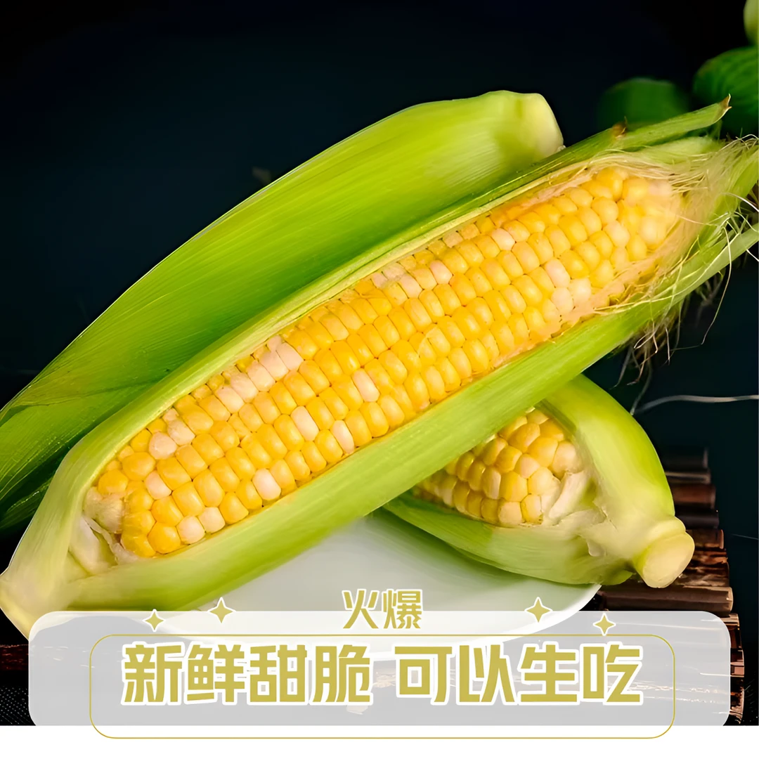云南新鲜水果玉米榨汁口感甜脆鲜嫩生熟可吃多汁品质保证3/5/8斤