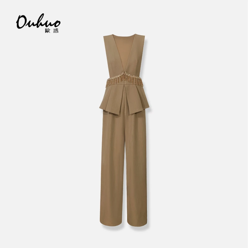 【苏苏定制】背带裤气质优雅时尚OHPAH09153