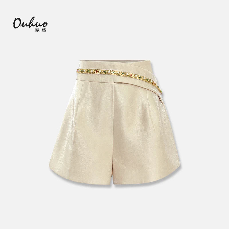 【苏苏定制】2025女士气质新款优雅时尚轻奢高腰短裤OHPAH05047