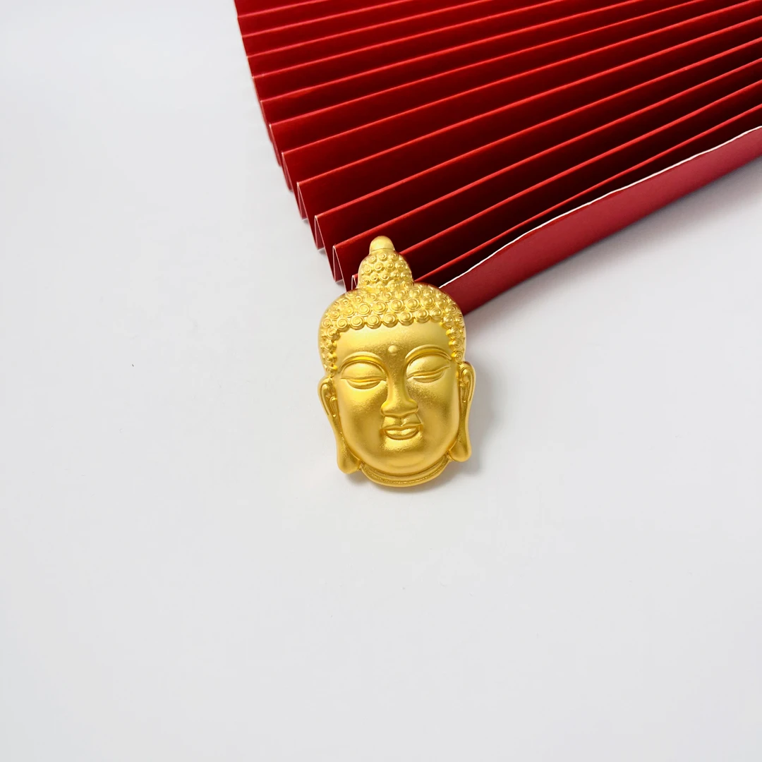 吊坠足银 佛头吊坠