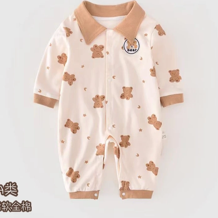 婴儿连体衣新生儿衣服宝宝连体衣纯棉婴儿和宝宝双层哈衣（福利款）