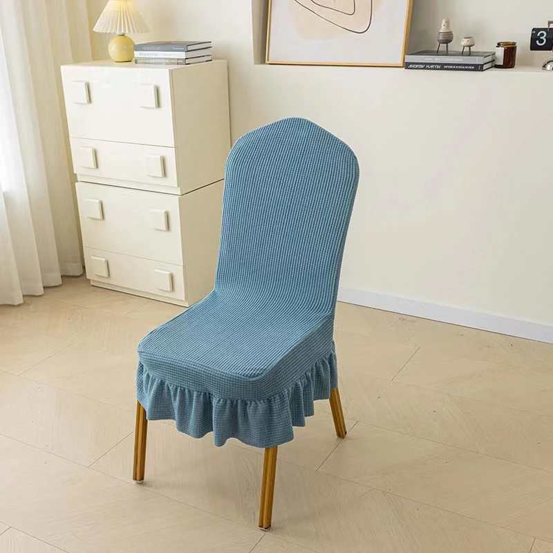 弹力通用椅套罩加厚连体椅套饭店婚庆酒店宴会白色椅子套弹力椅套