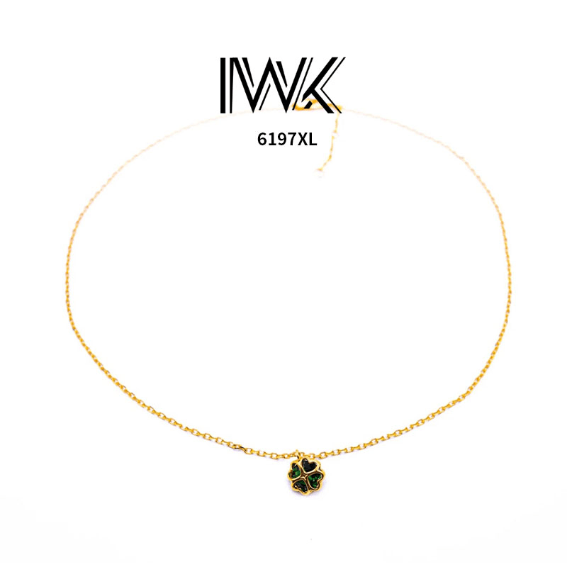 铜合金项链 法式四叶草日常经典小众夏季百搭时尚【6197】简约