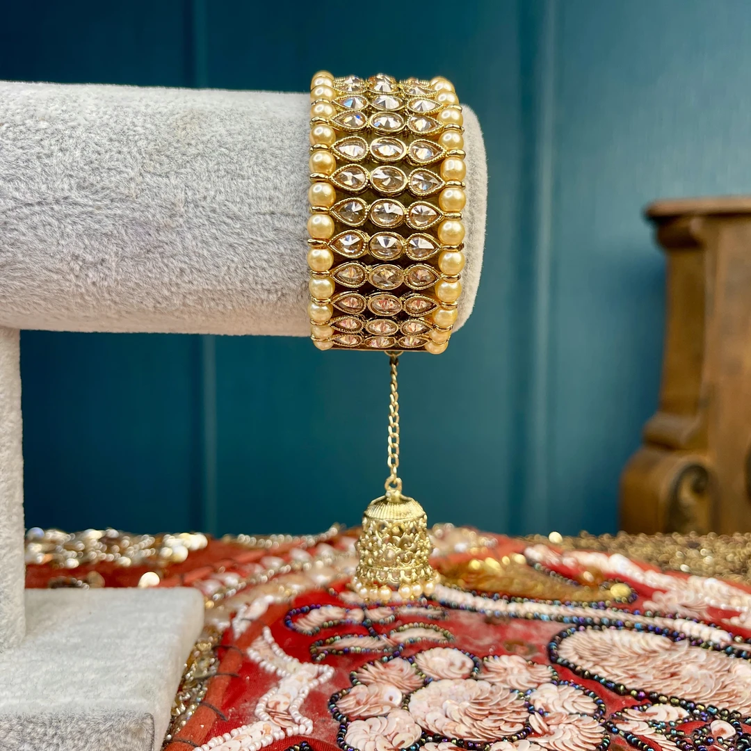 铜合金玻璃手镯 02144印度春夏饰品可开口手镯民族风彩色重工创意