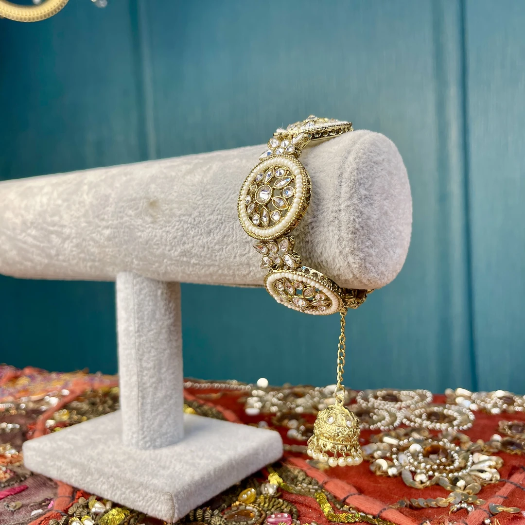 铜合金玻璃手镯 02314印度春夏饰品可开口手镯民族风彩色重工创意