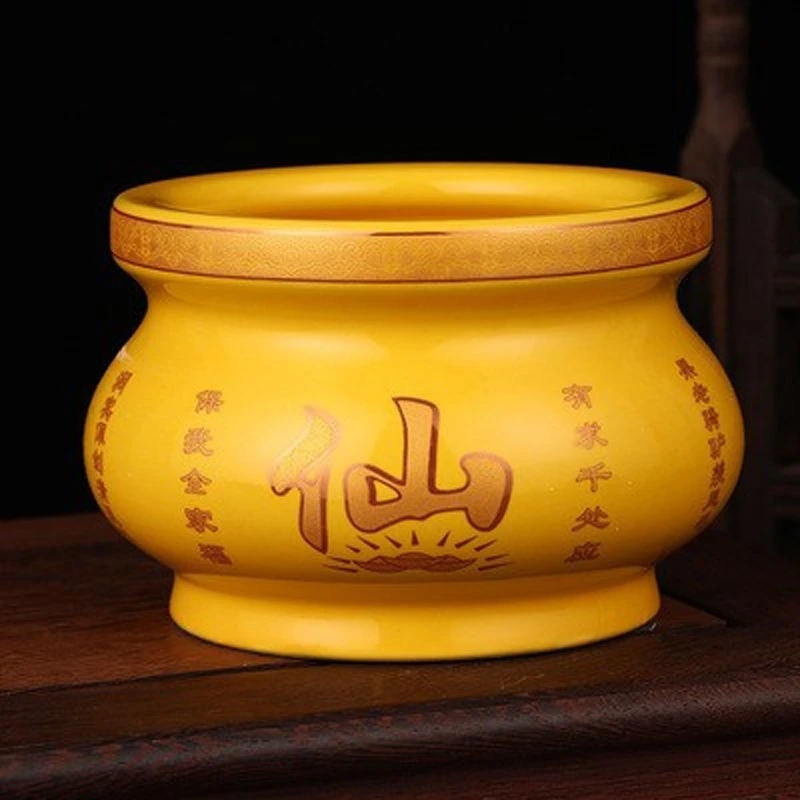 陶瓷香炉仙家香炉仙堂香炉帝黄金家居有求必应香炉熏香炉