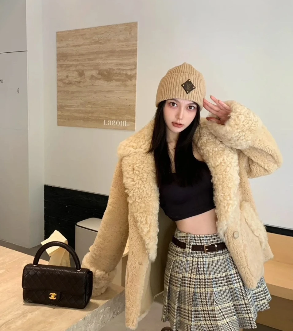 99新 路易威登 LOUIS VUITTON 绵羊毛针织帽