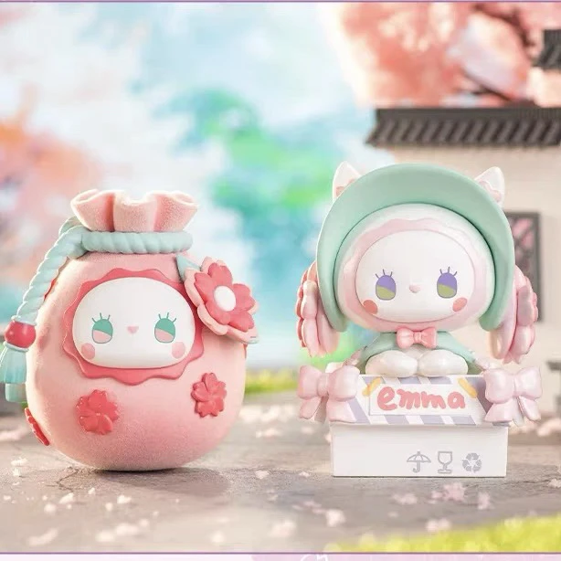 【拆盒】EMMA秘境森林晚樱会盲盒公仔可爱手办摆件