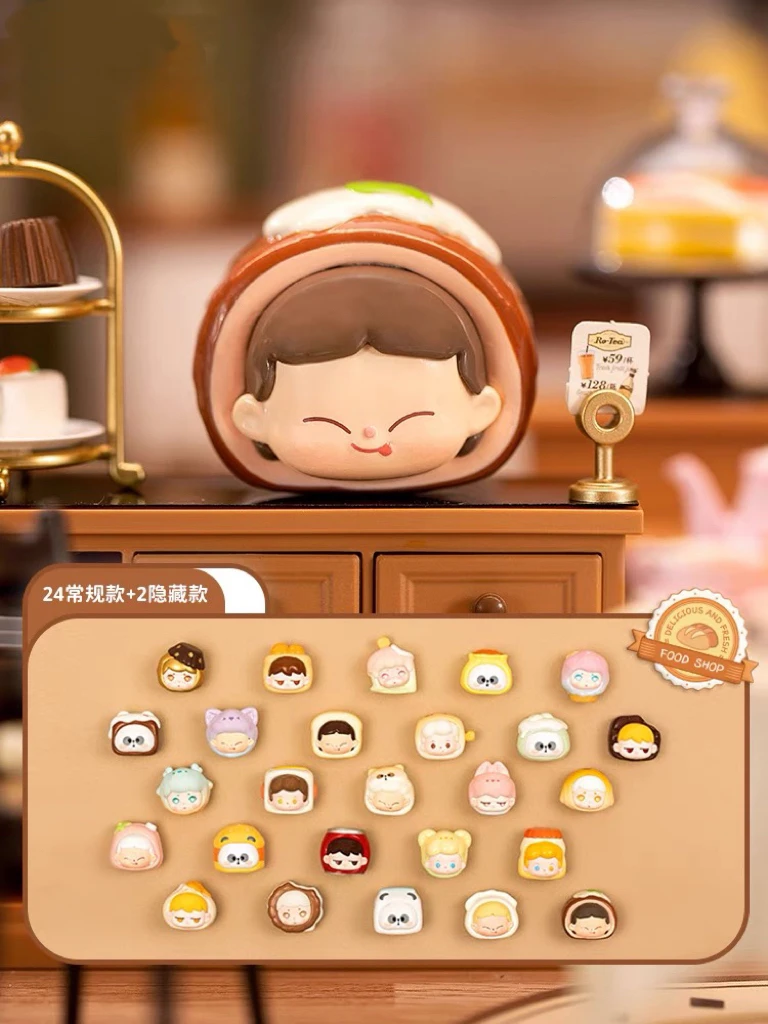 【拆盒】贴贴乐吃货盲袋挂饰冰箱磁力贴包包钥匙挂饰磁吸