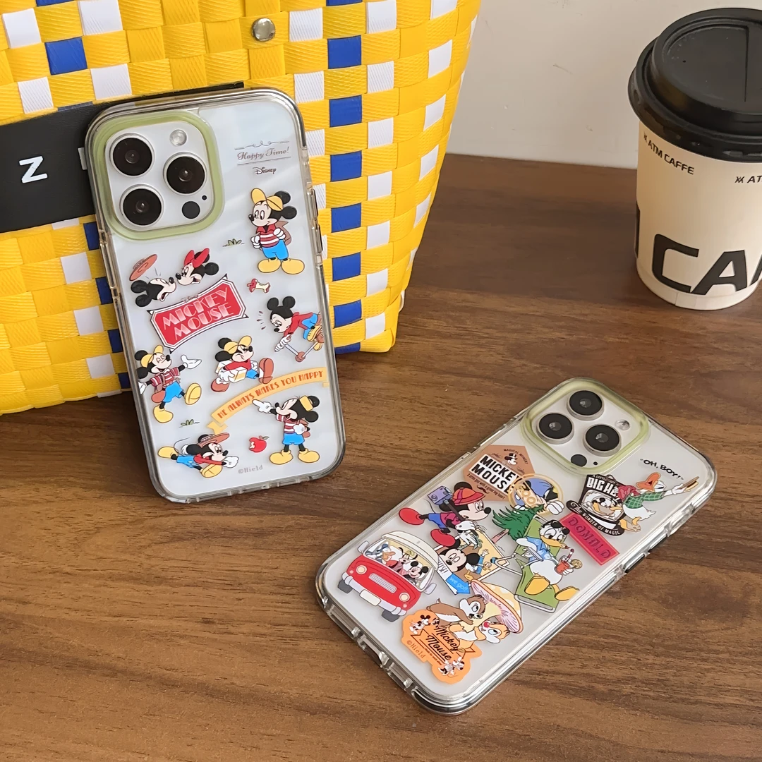 新款个性创意卡通插图适用苹果15promax手机壳ins小众透明14防摔