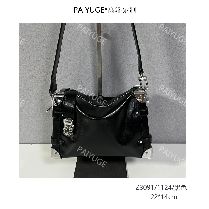 Z3091/1124/黑色 Paiyuge高端订制女士手提单包肩包斜挎包1622