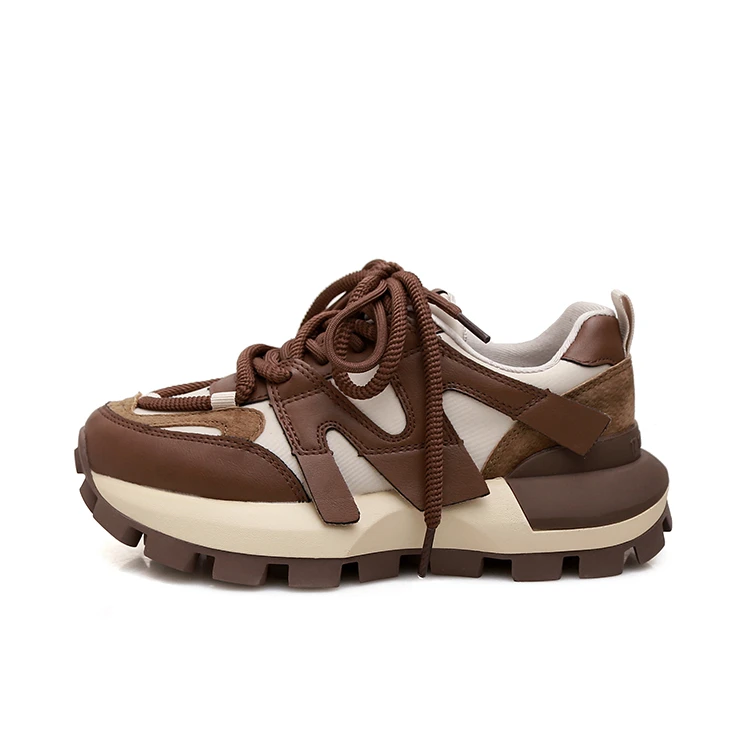 2025春季新款ins复古增高老爹鞋秋冬时尚休闲厚底阿甘鞋LP