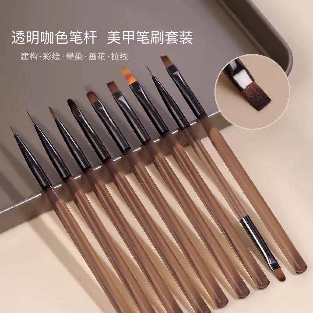 日式美甲笔刷套装光疗笔拉线笔超细彩绘笔专业一整套美甲专用工具