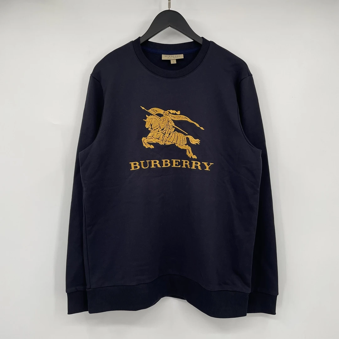99新 Burberry 胸前刺绣战马logo卫衣 XL