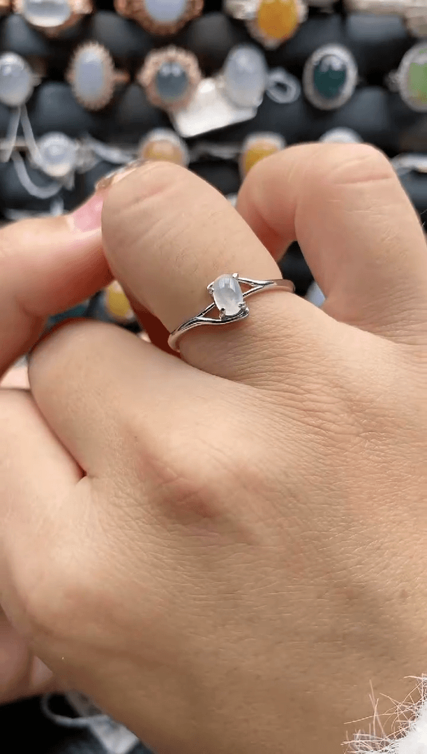 【闪购商品】翡翠戒指银S925镶嵌202